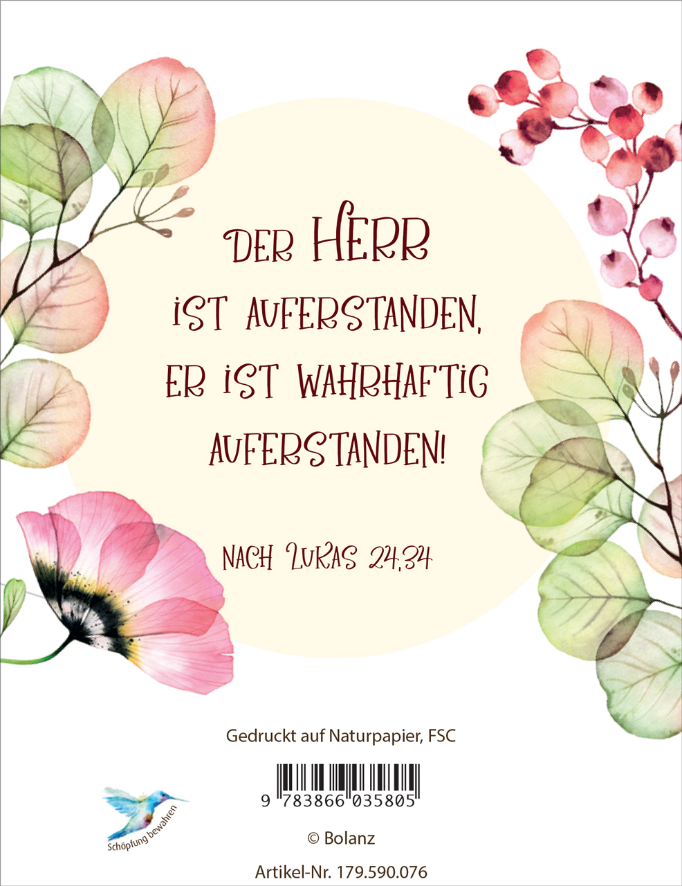 Grußheft - Gesegnete Ostern - Anlass: Ostern (10,5 x 14,8 cm) Grußheft - Gesegnete Ostern - Anlass: Ostern (10,5 x 14,8 cm)