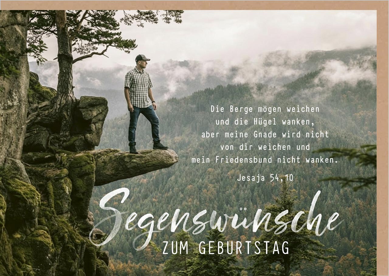 Faltkarte Segenswünsche zum Geburtstag