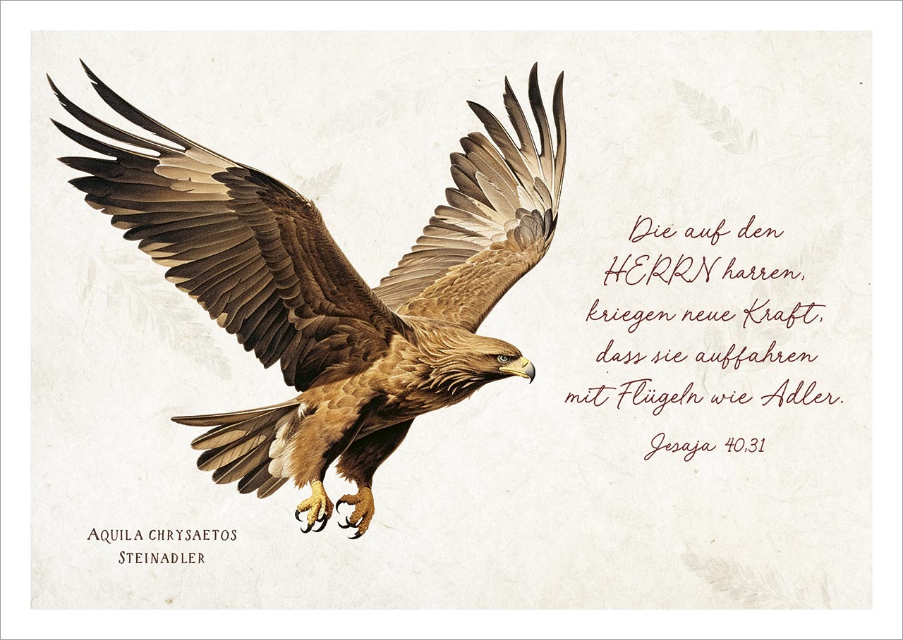 Postkarte Adler -  (14,8 x 10,5 cm)