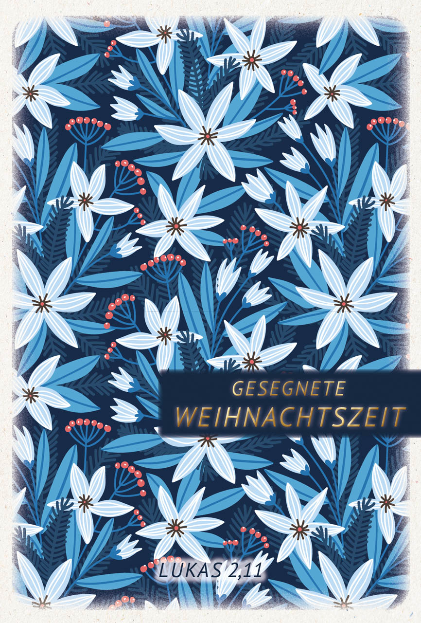 Postkarte Gesegnete Weihnachten -  Anlass: Weihnachten (10,5 x 14,8 cm)