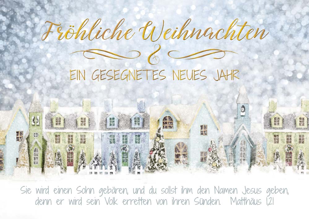 Faltkarte Und sie wird einen Sohn gebären -  Anlass: Weihnachten (17 x 11,5 cm)