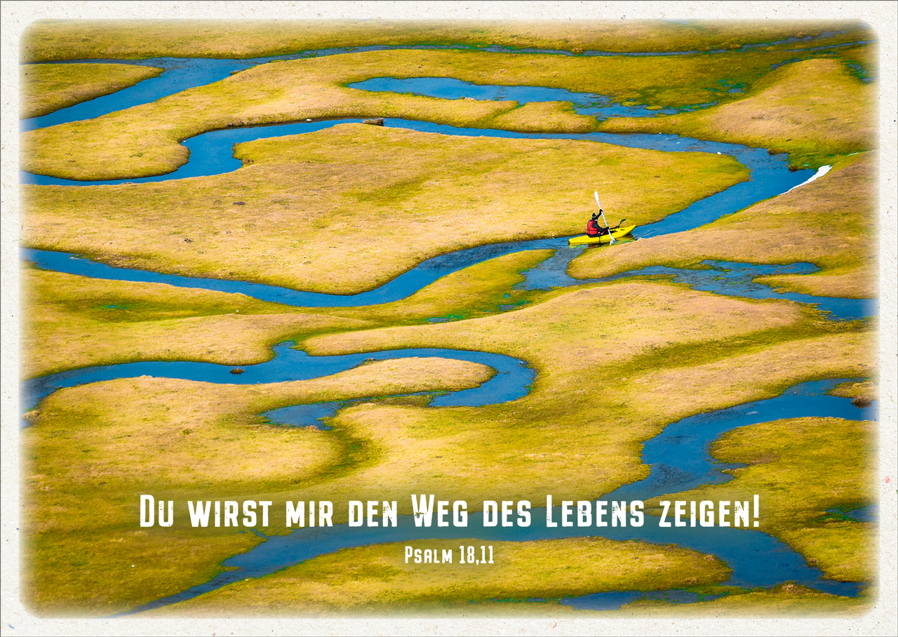 Postkarte Weg des Lebens -  (14,8 x 10,5 cm)