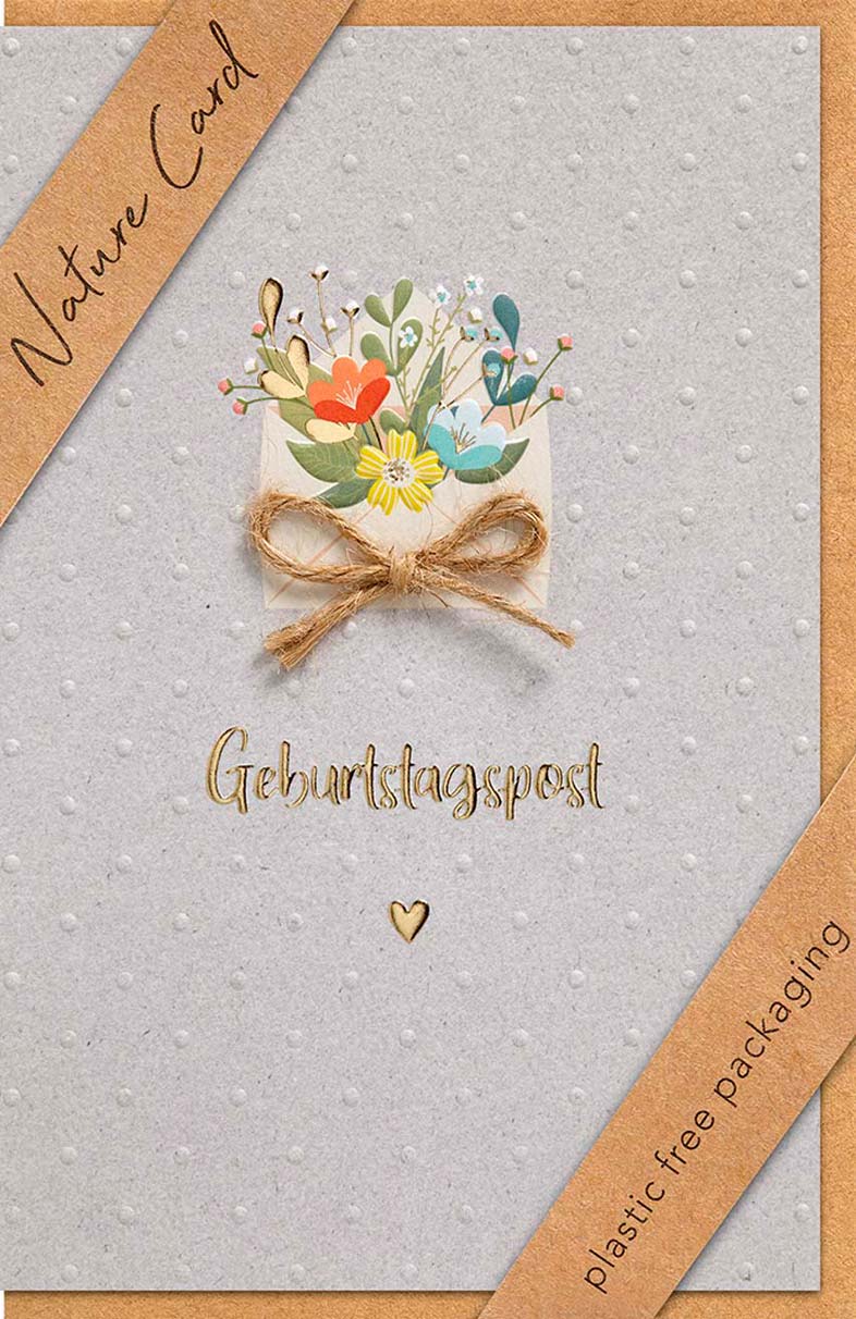Faltkarte Geburtstagspost -  Anlass: Geburtstag (11,5 x 17 cm)