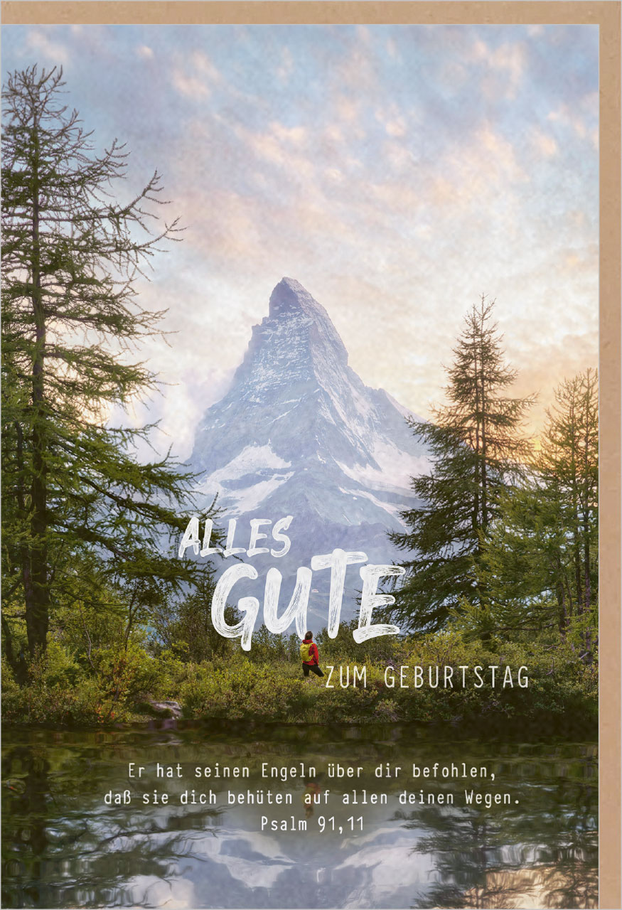 Faltkarte Natur zum Geburtstag