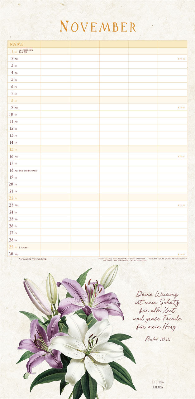 NaturWunder des Schöpfers 2026 - Familienplaner