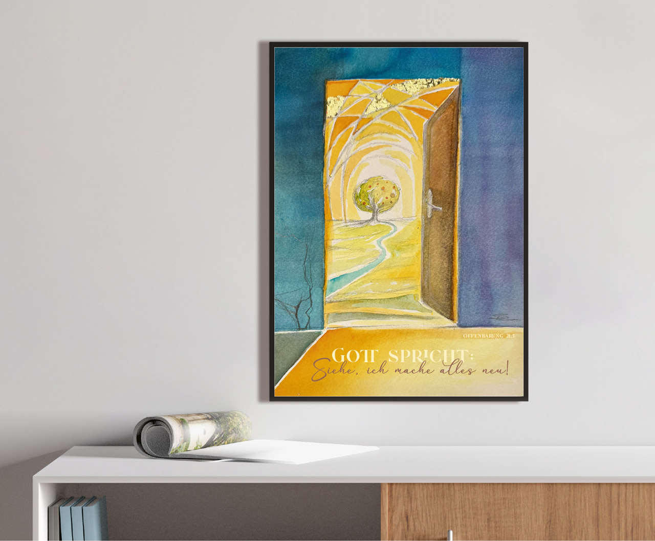 Poster Jahreslosung 2026 Simone Riedel A2