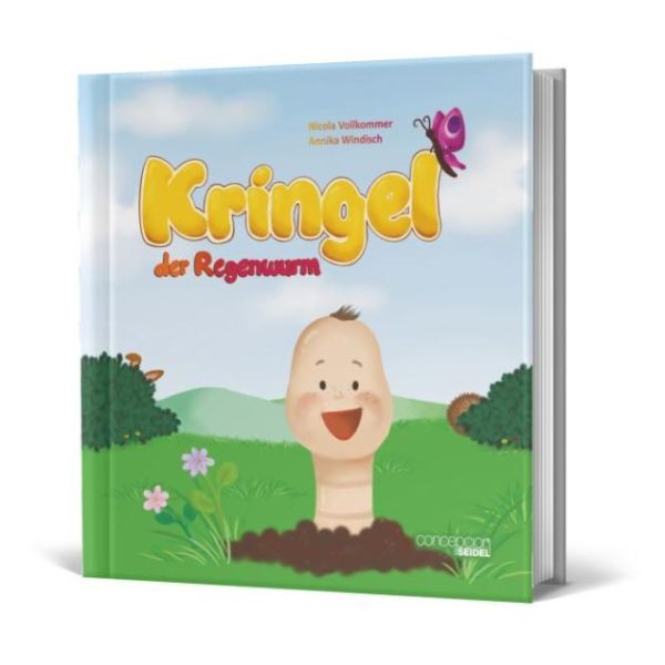 Kringel, der Regenwurm -  Autor: Nicola Vollkommer - Hardcover 1. Auflage (21 x 21 x 0,3 cm)
