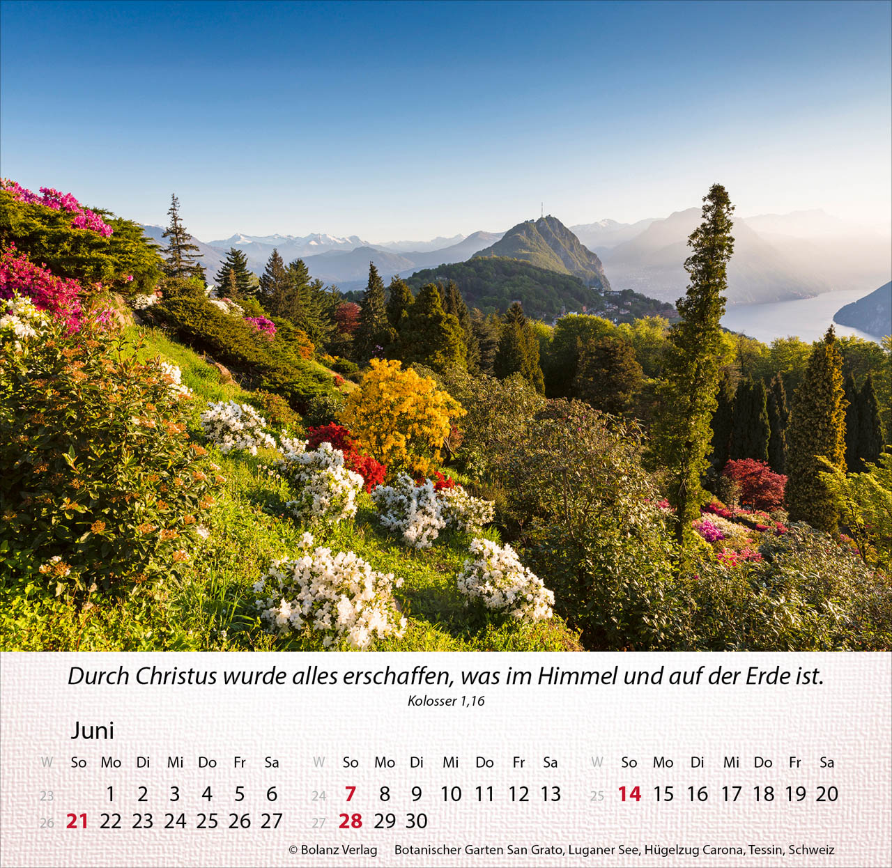 Berge 2026 - Tischkalender