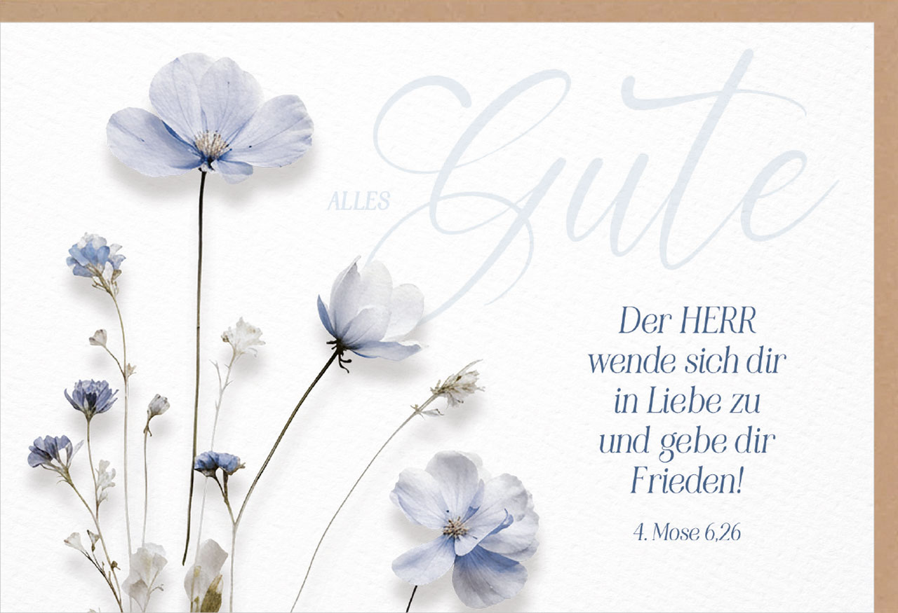 Faltkarte Alles Gute