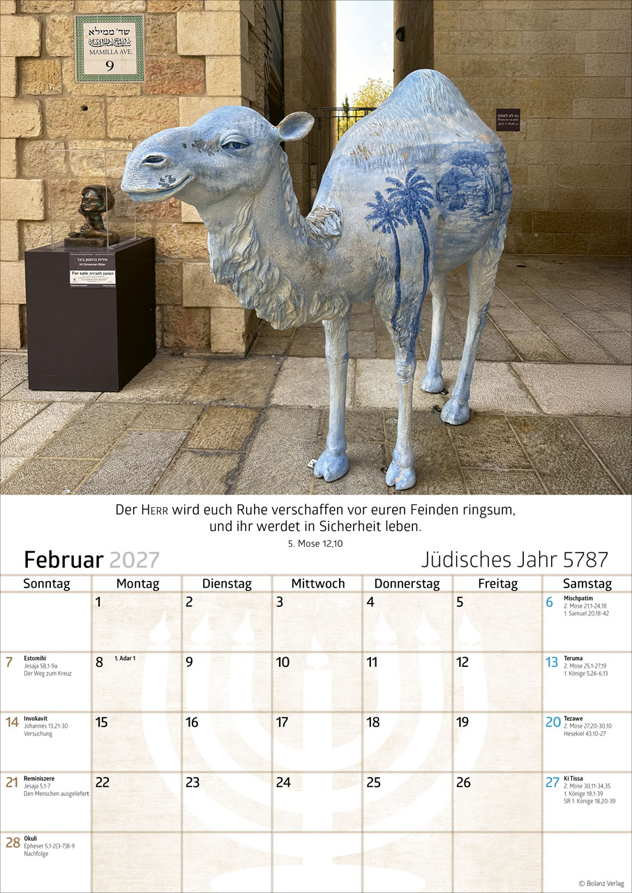 Israel 2027 – Posterkalender