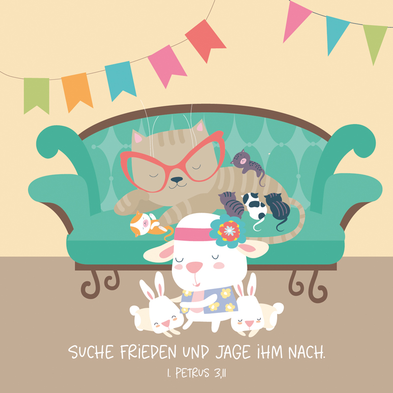 Miniaufstellbuch Freunde fürs Leben -  (10,5 x 10,5 cm)