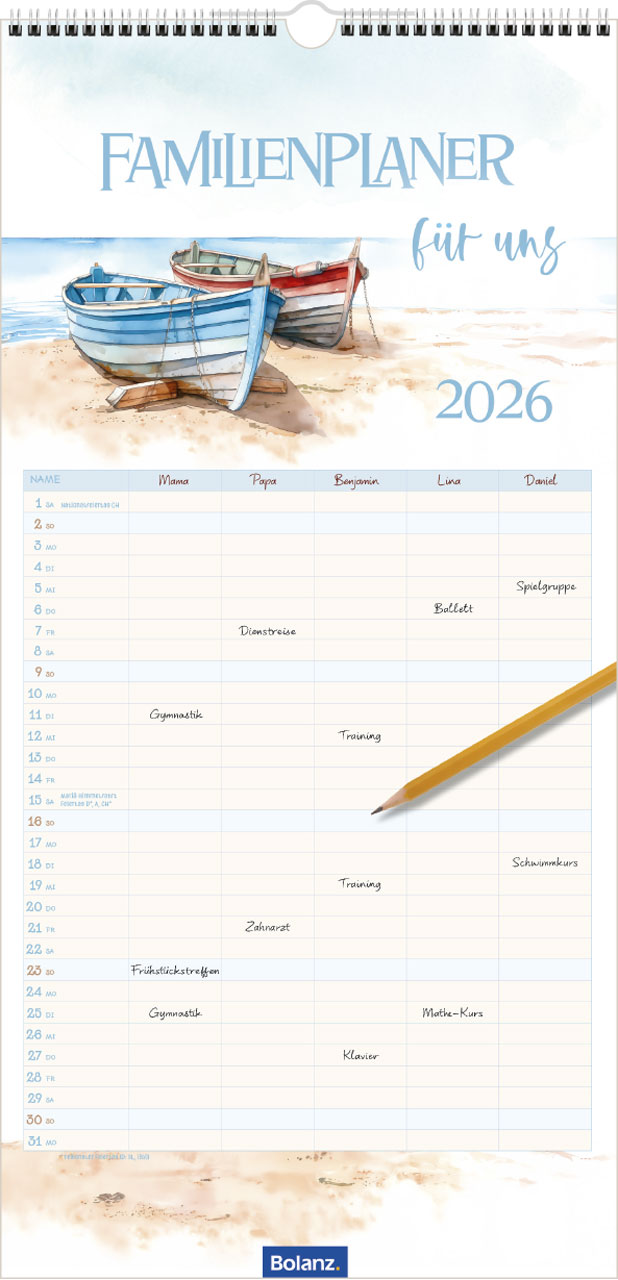 Familienplaner für uns 2026