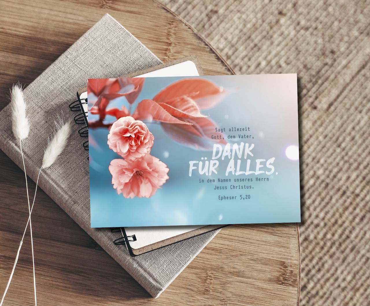 Postkarte Dank für Alles -  (14,8 x 10,5 cm)