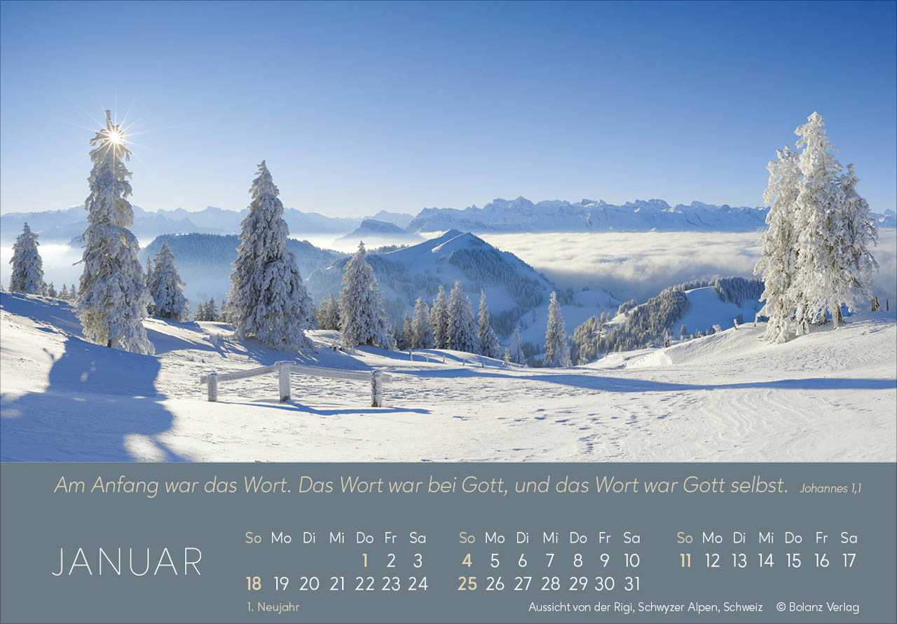 Ewigkeit im Herzen 2026 - Panoramakalender