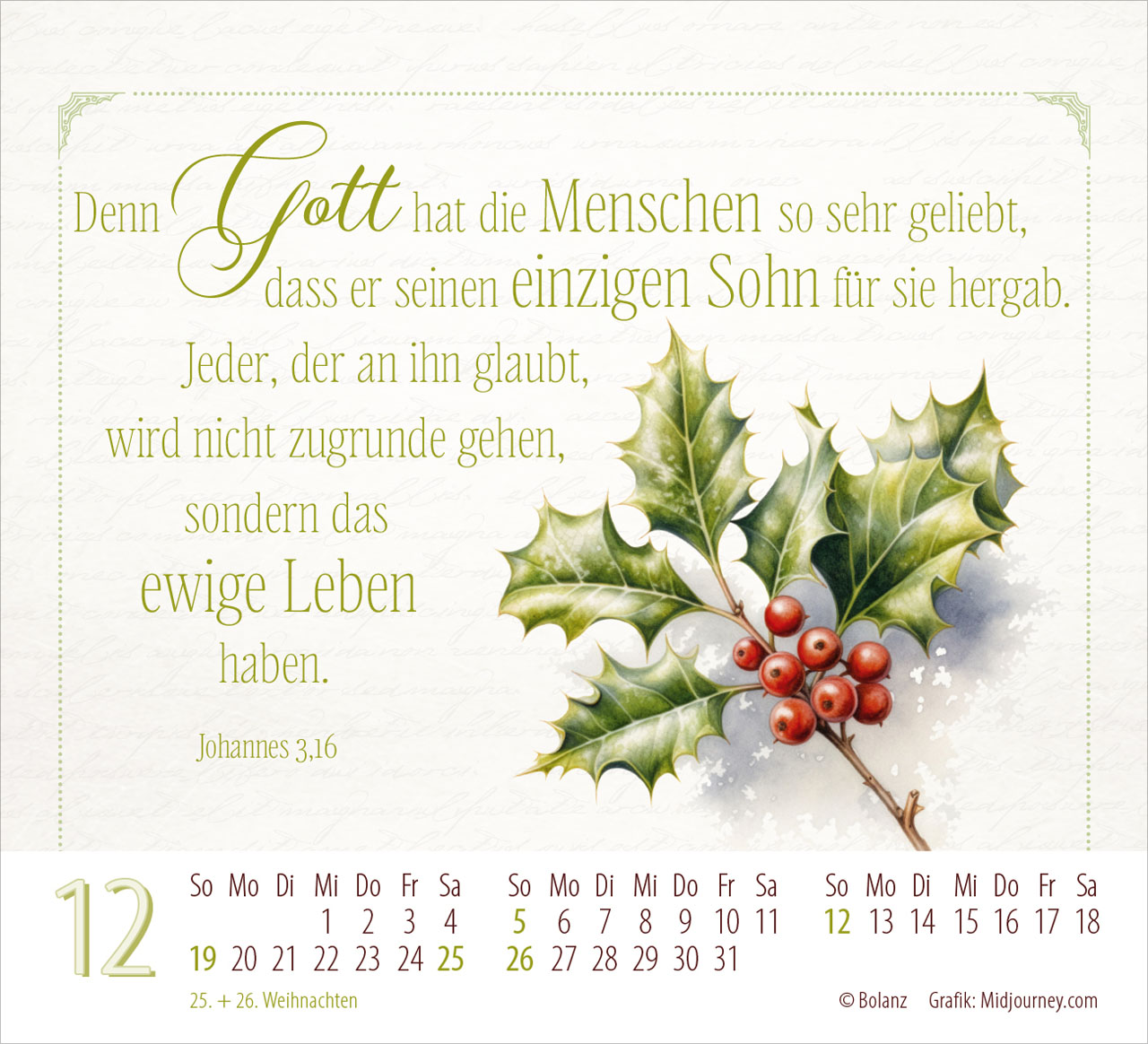 Poesie guter Worte 2027 – Minikalender