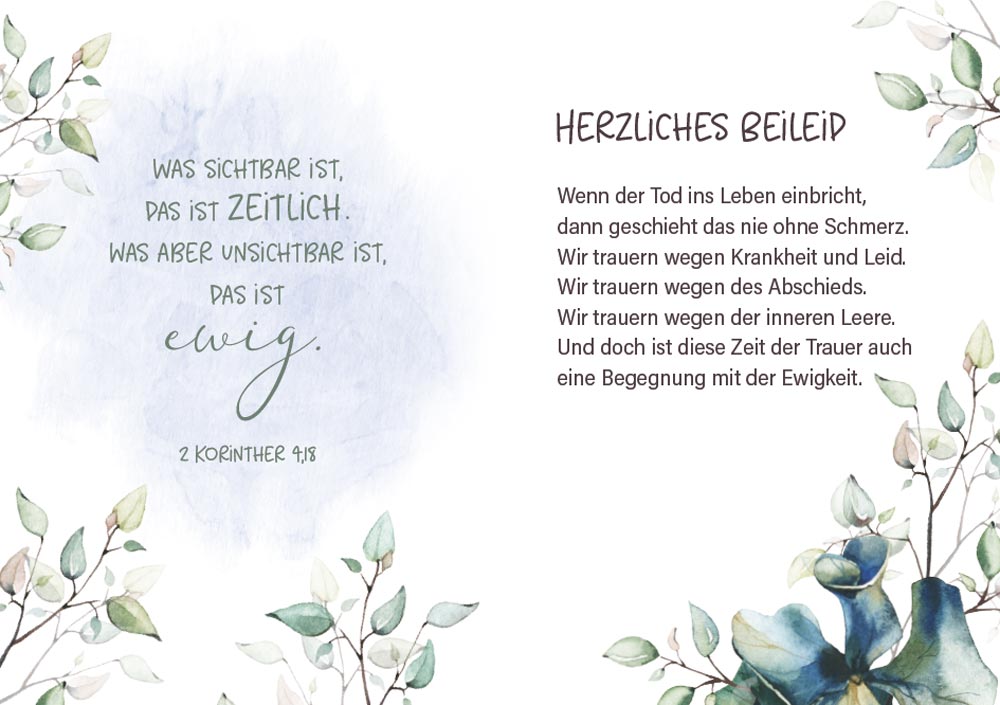 Grußheft - Von guten Mächten treu umgeben -  Anlass: Trost Autor: Dietrich Bonhoeffer (10,5 x 14,8 cm)