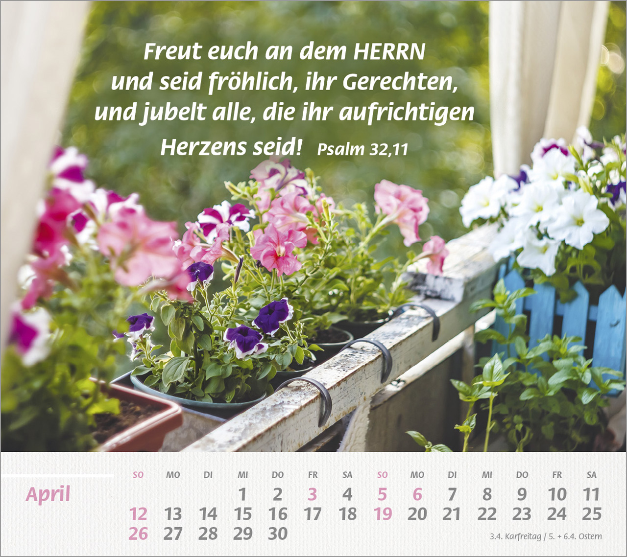 Du bist meine Stärke Großdruck-Tischkalender 2026