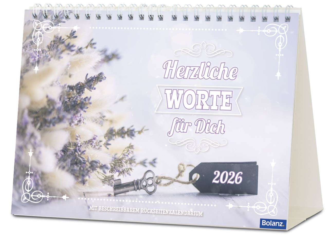 Herzliche Worte für Dich 2026 - Panoramakalender
