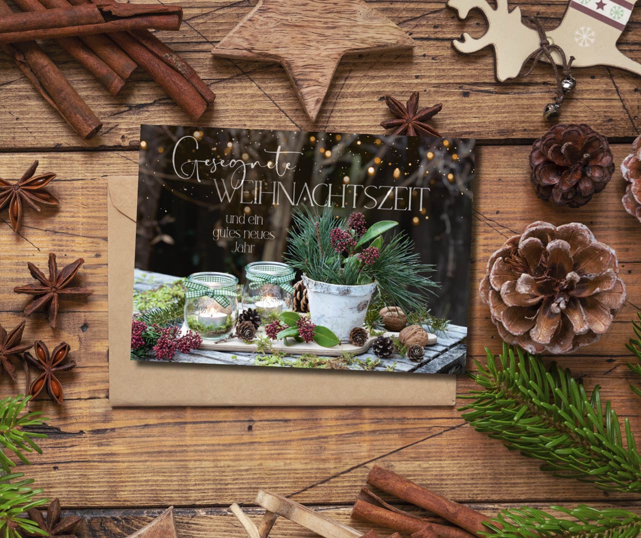Faltkarte Weihnachtszeit - Jesaja 40:5 -  Anlass: Weihnachten (17 x 12 cm)