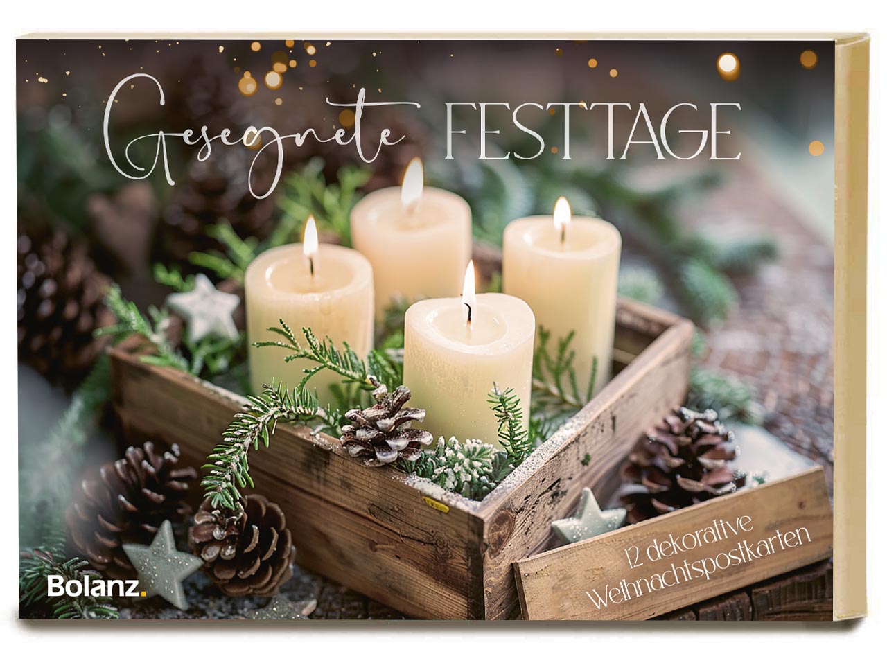 Postkartenbox Gesegnete Festtage -  Anlass: Weihnachten (15 x 11 cm)
