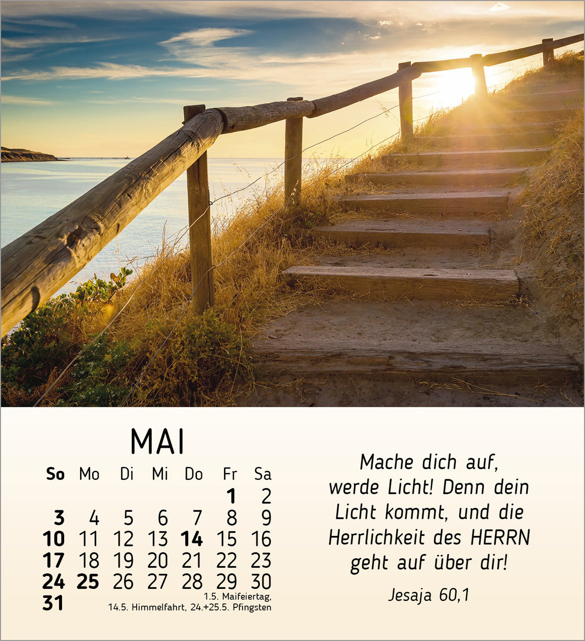 Schöheit des Lichts Tischkalender 2026