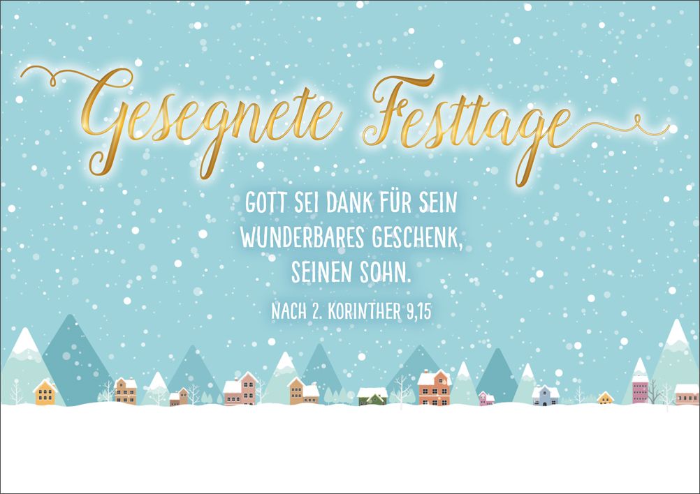 Faltkarte Gott sein Danke für sein Wunderbares Geschenk - Anlass: Weihnachten (17 x 11,5 cm) Faltkarte Gott sein Danke für sein Wunderbares Geschenk - Anlass: Weihnachten (17 x 11,5 cm)