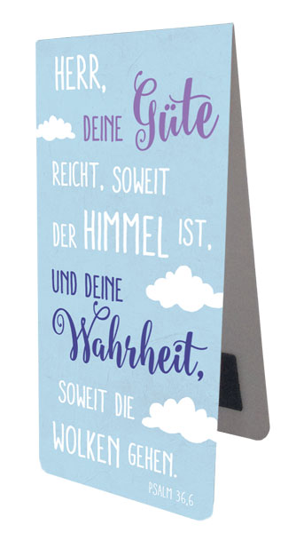 Magnetlesezeichen Herr, deine Güte -  (4,5 x 9,5 cm)