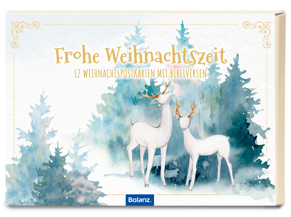 Postkartenbox Frohe Weihnachtszeit -  Anlass: Weihnachten (15 x 11 cm)