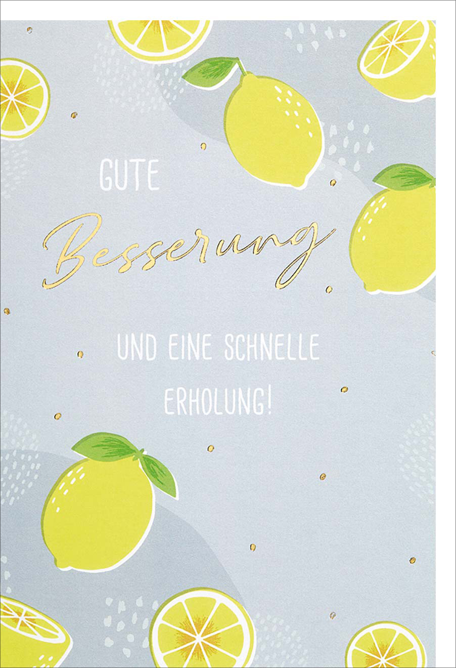 Faltkarte Gute Besserung -  Anlass: Krankheit (11,5 x 17 cm)