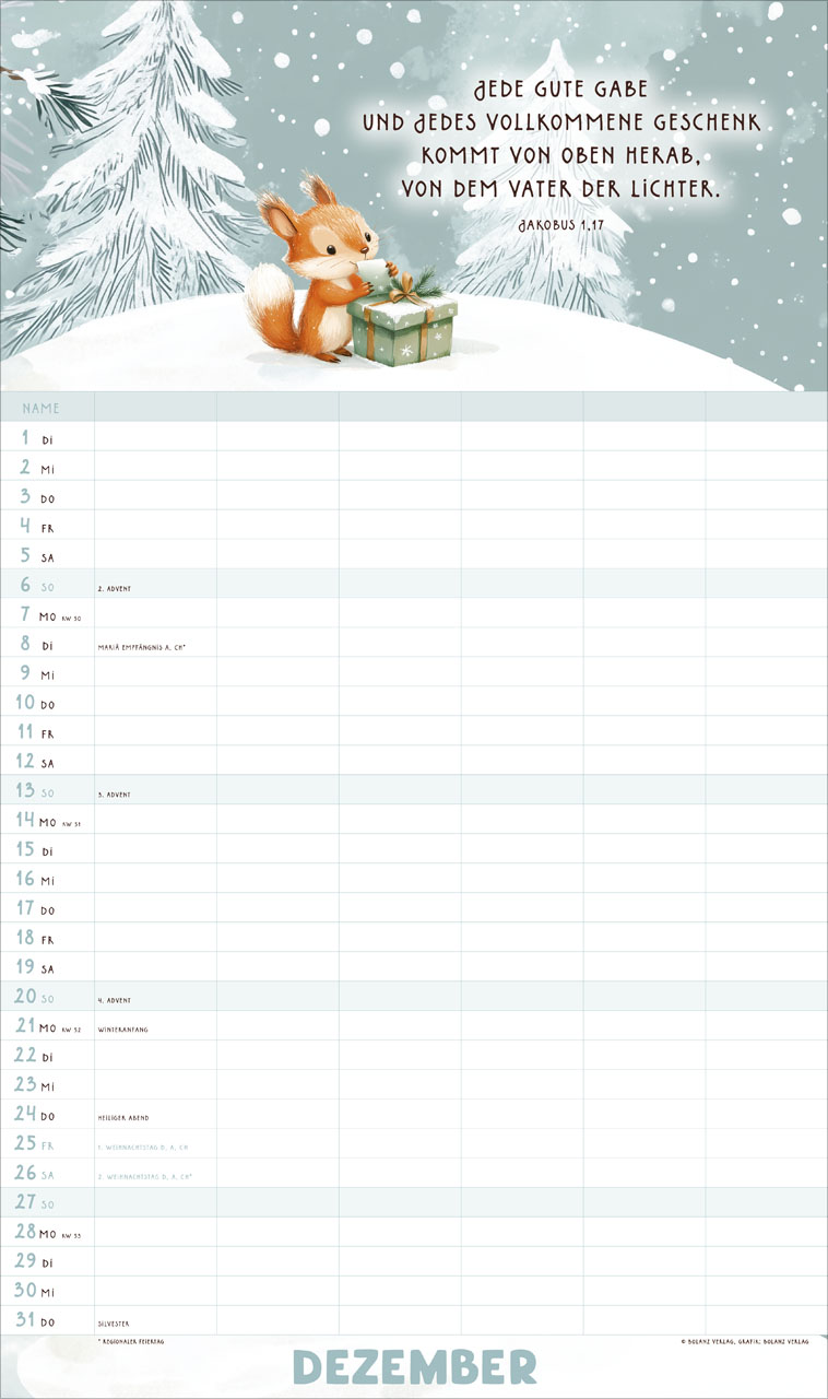 Mein Familienplaner 2026