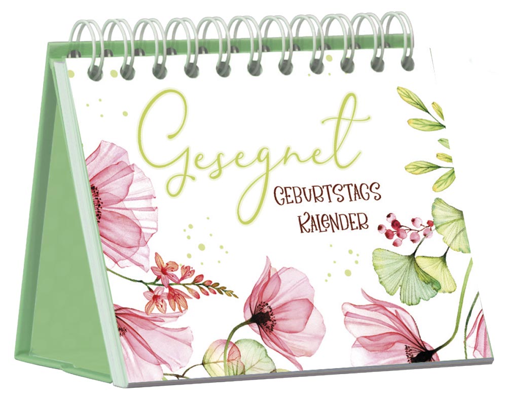Geburtstagskalender Gesegnet -  Anlass: Geburtstag (14,8 x 12 cm)