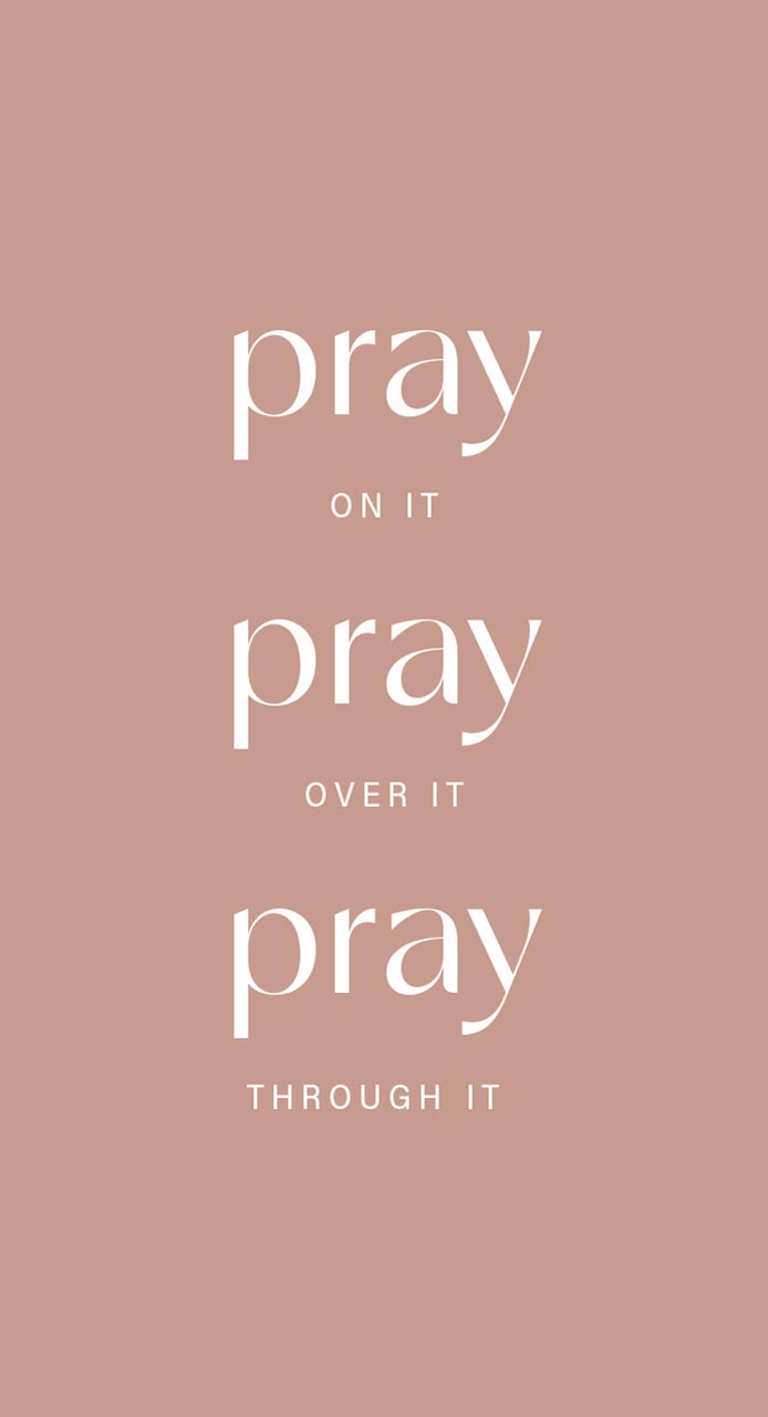Metallschild Pray on it -  (13 x 24 cm)