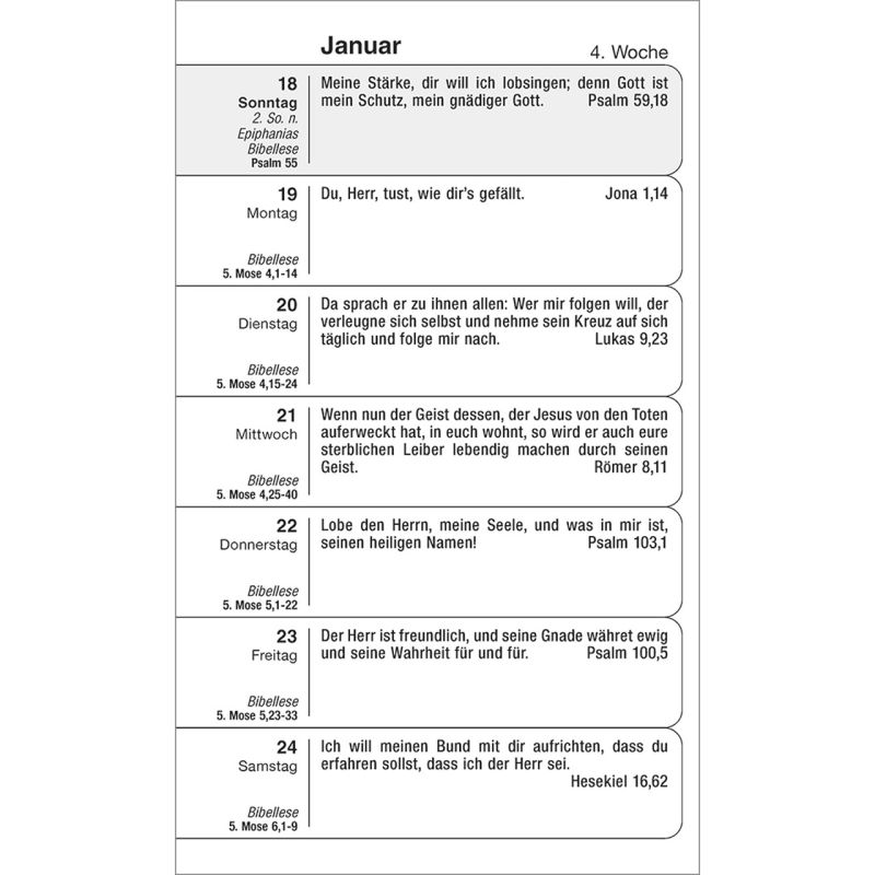 Gottes Wort für jeden Tag 2026 -  (9 x 15 cm)