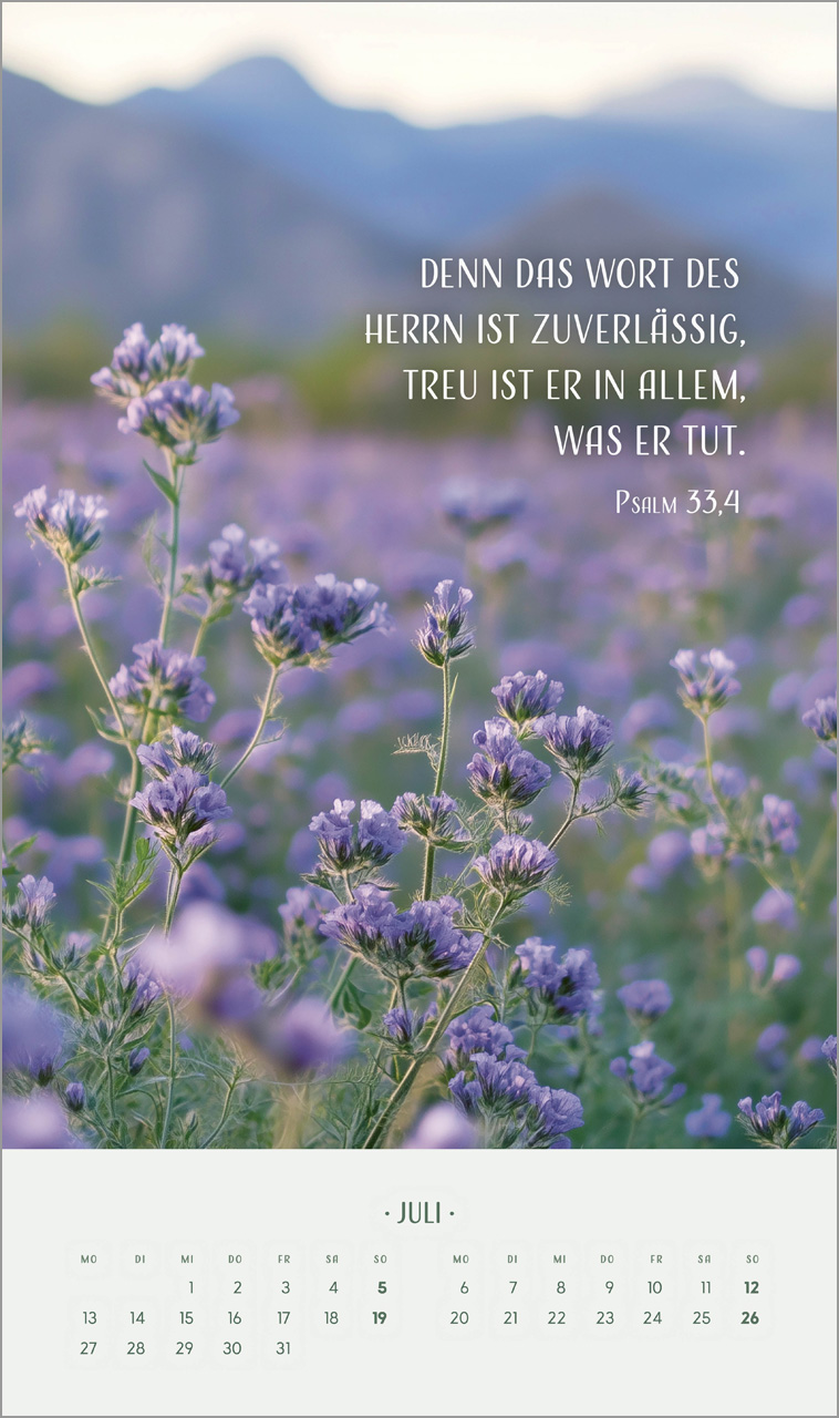 Zarte Blumengrüße Wandkalender 2026