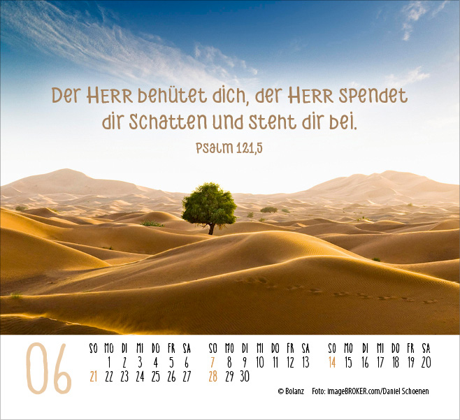 Atempause - Wohin du auch gehst 2026 - Minikalender