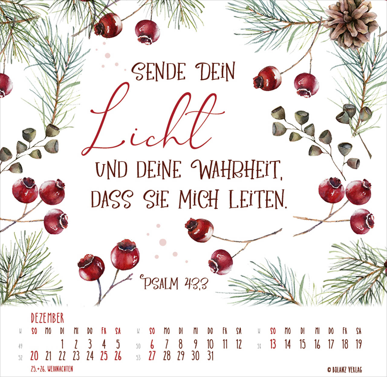 Getragen durch alle Zeiten 2026 - Tischkalender