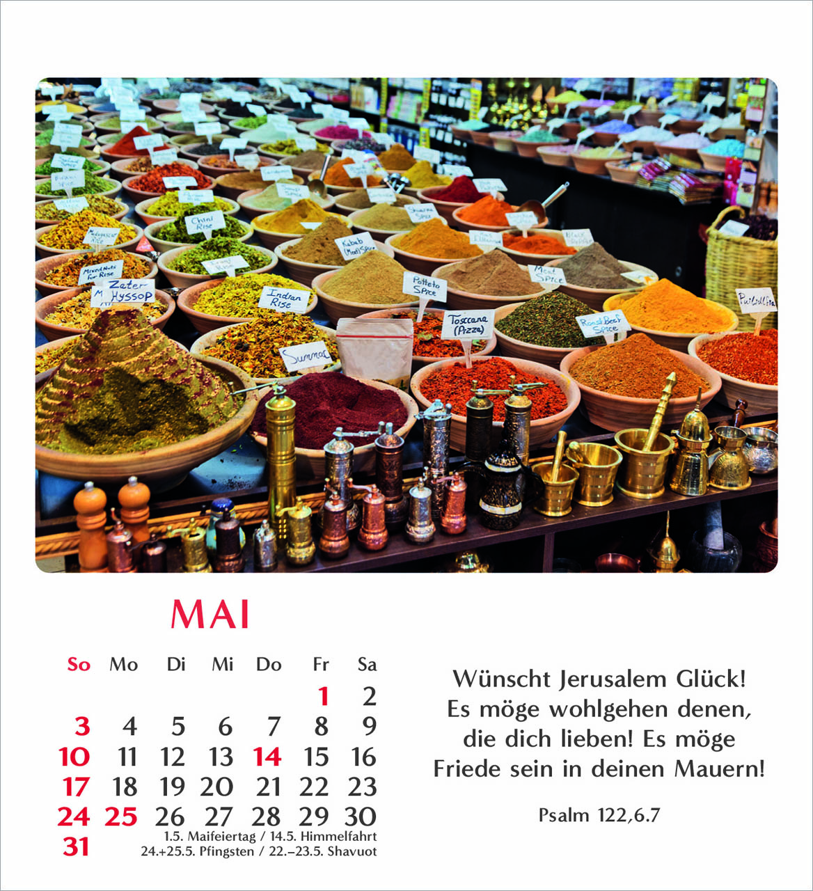 Geliebtes Israel Tischkalender 2026