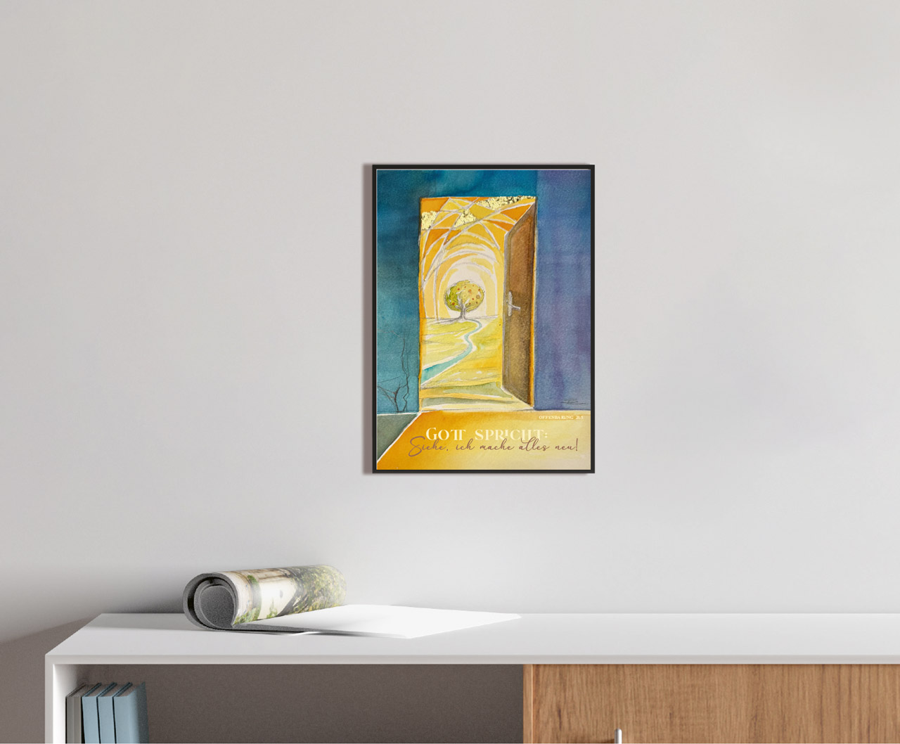 Poster Jahreslosung 2026 Simone Riedel A4