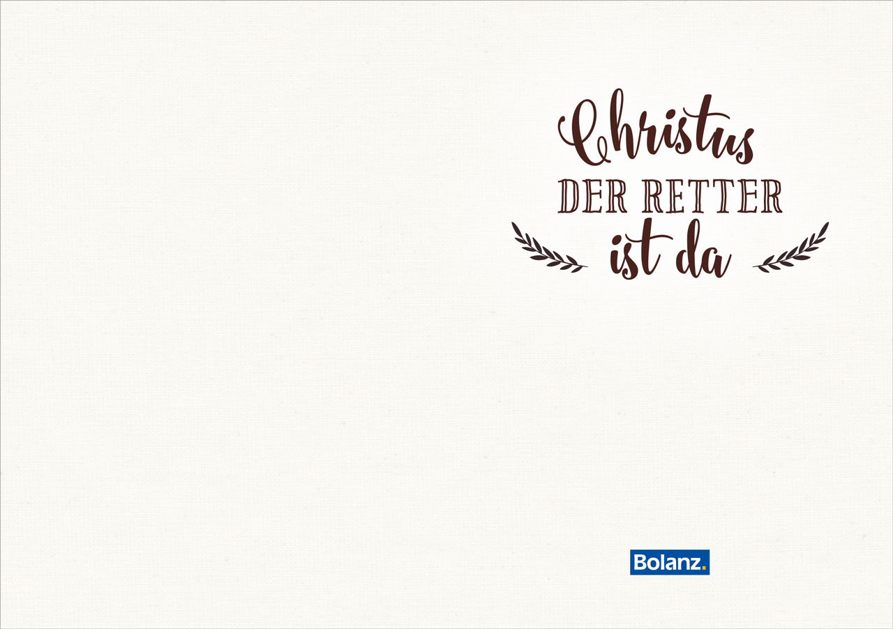 Grußheft - Christus der Retter ist da - Anlass: Weihnachten Autor: Erich Remmers (10,5 x 14,8 cm) Grußheft - Christus der Retter ist da - Anlass: Weihnachten Autor: Erich Remmers (10,5 x 14,8 cm)