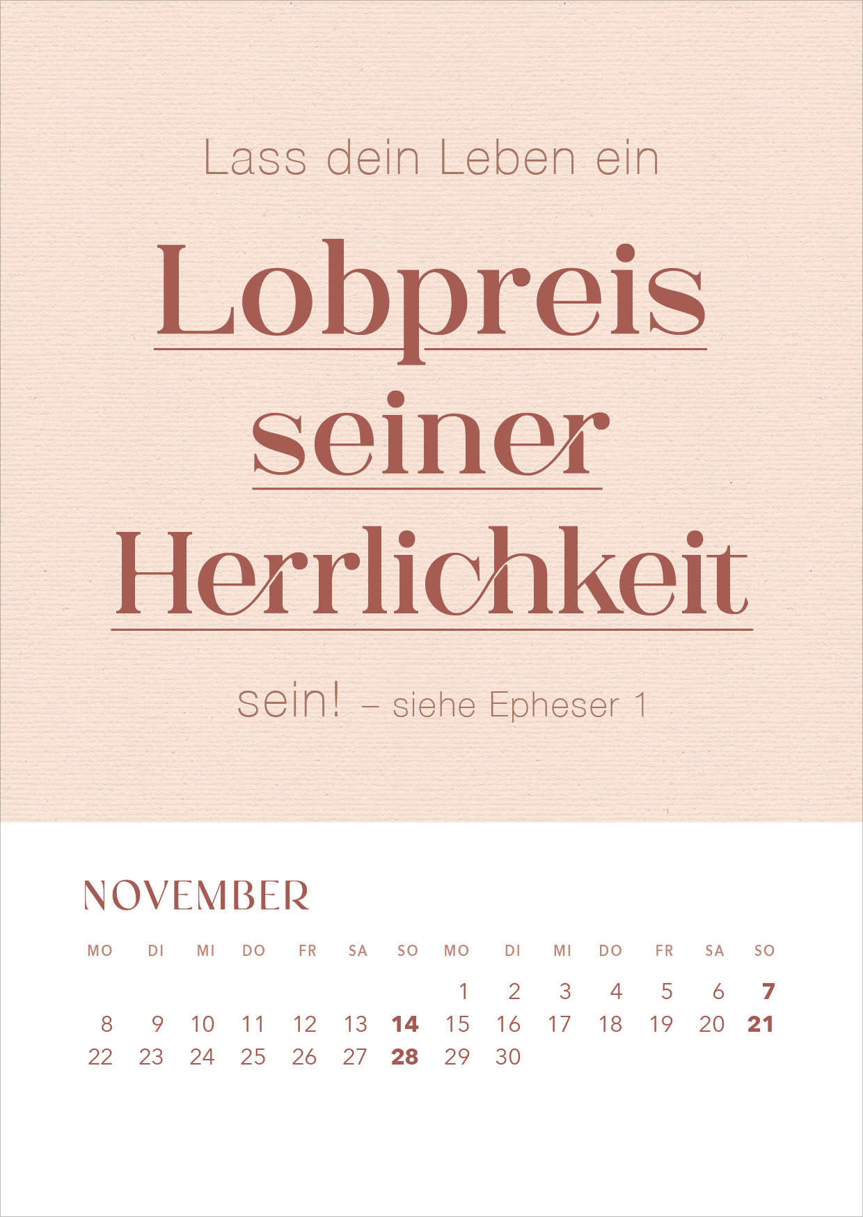 Hoffnung für immer 2027 – Tischkalender mit Holzaufsteller