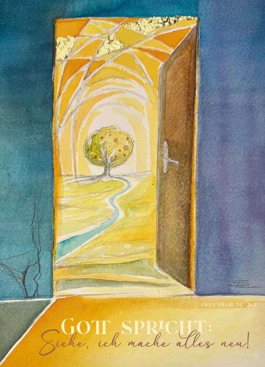 Poster Jahreslosung 2026 Simone Riedel A4