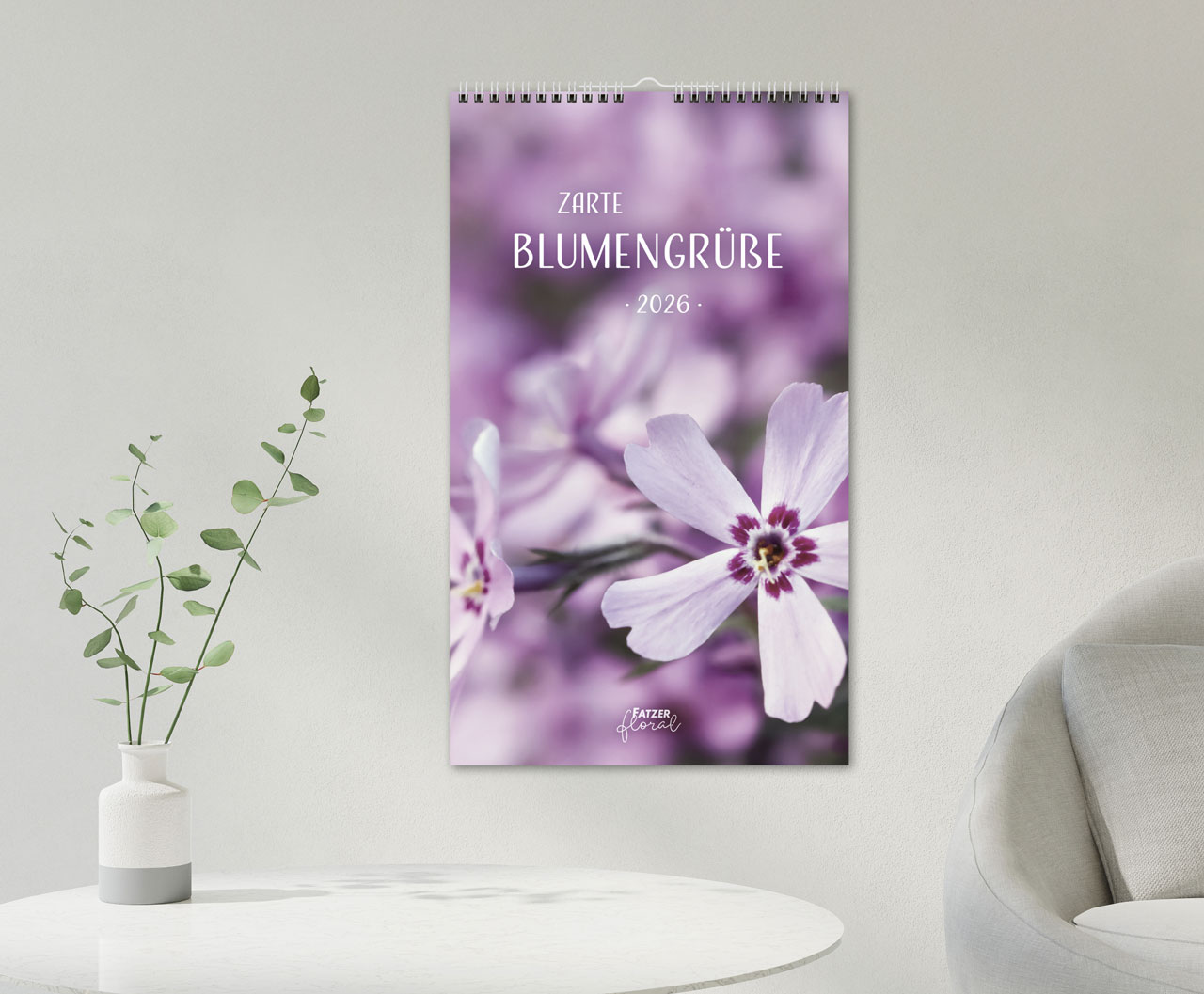 Zarte Blumengrüße Wandkalender 2026