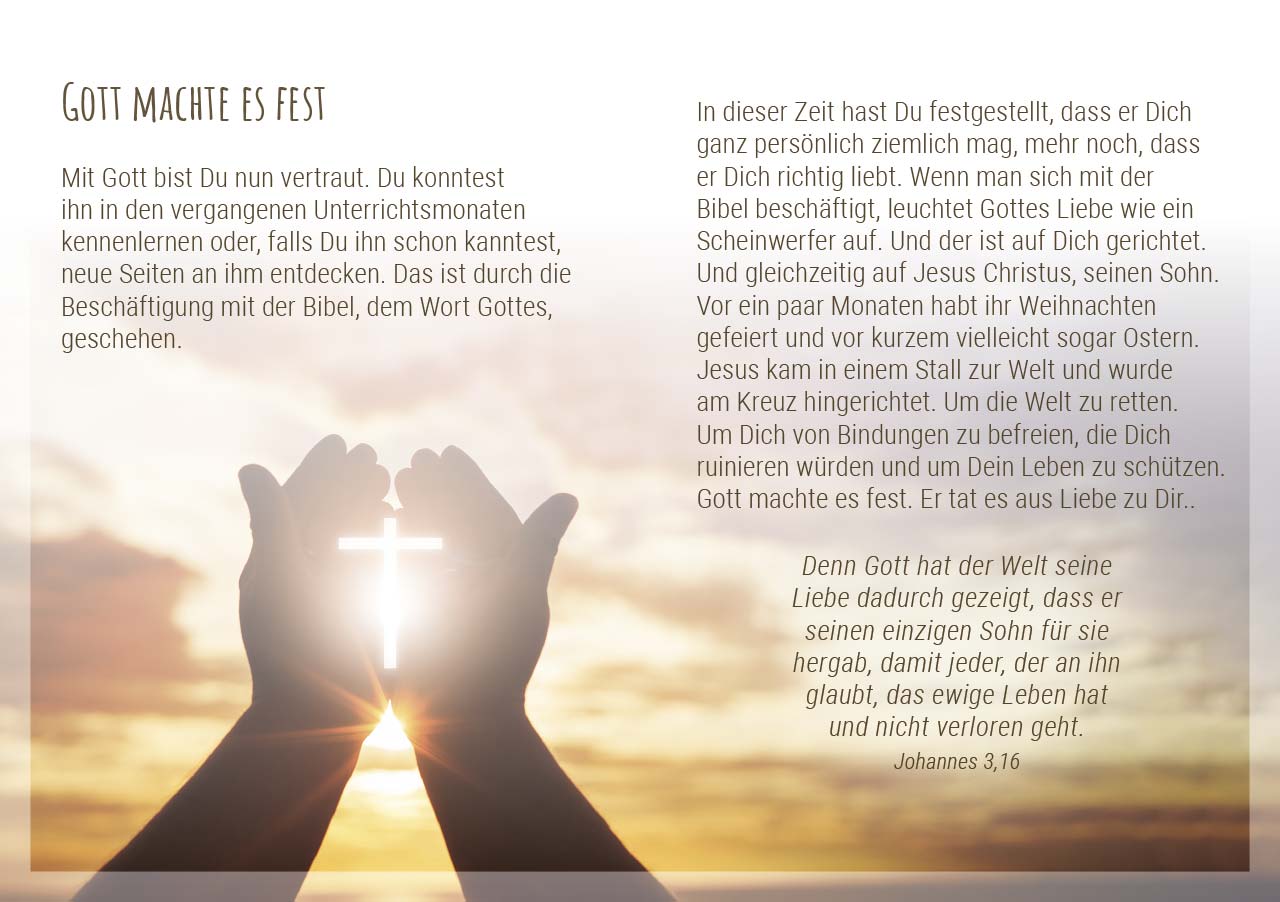 Grußheft - Gottes Segen zur Konfirmation -  Anlass: Konfirmation Autor: Erich Remmers (10,5 x 14,8 cm)