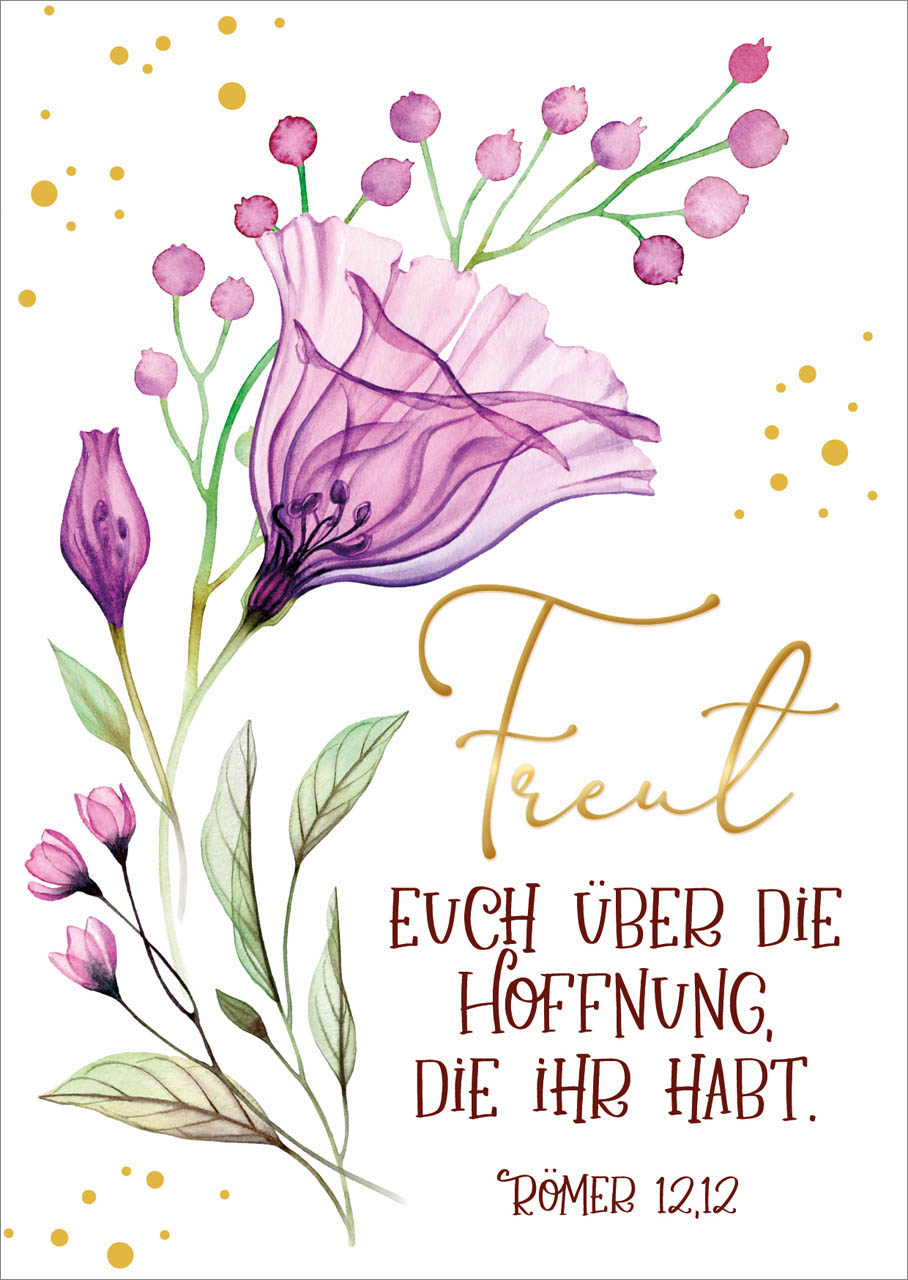 Postkarte Freut euch - Ermutigung -  (10,5 x 14,8 cm)