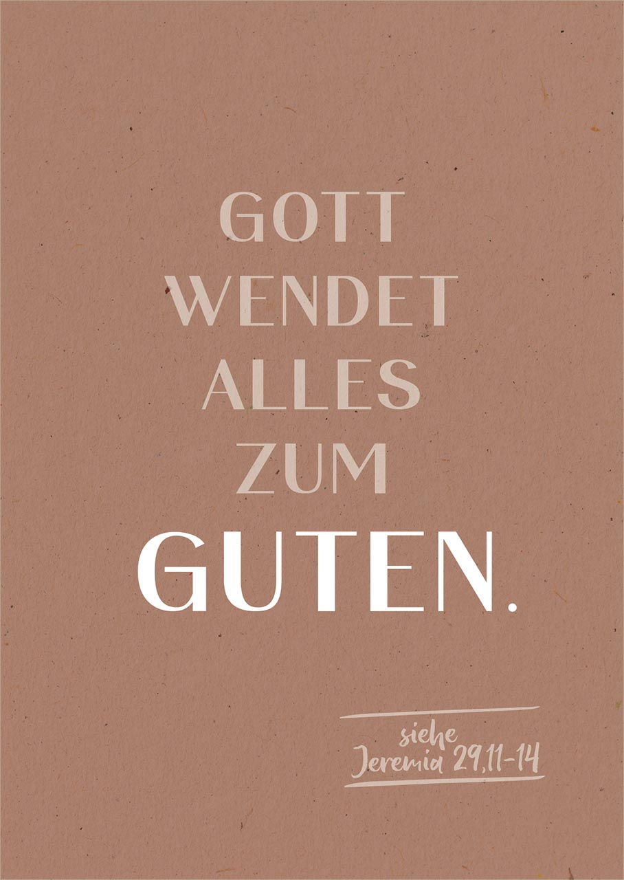 Postkarte Gott wendet -  (10,5 x 14,8 cm)