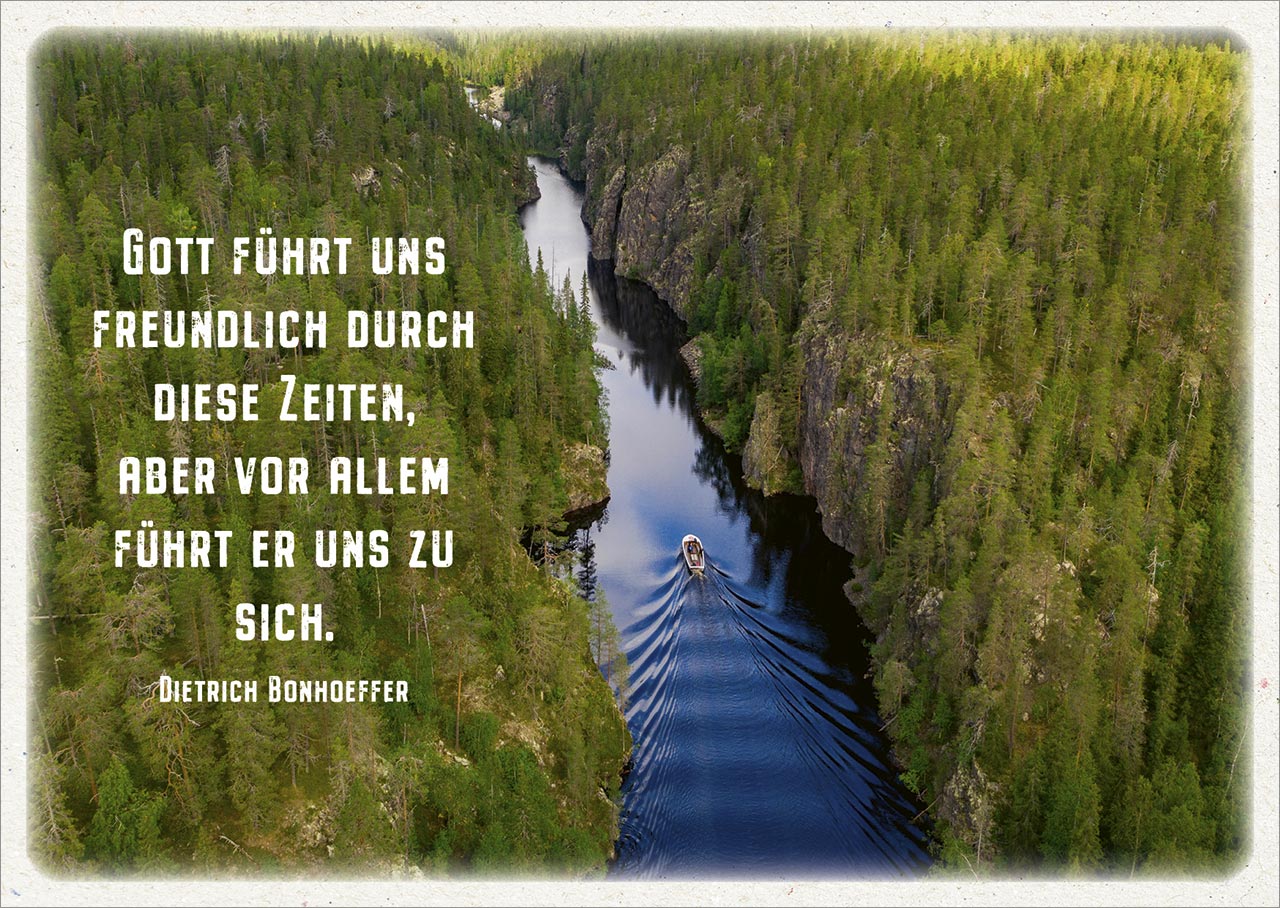 Postkarte Gott führt uns -  (14,8 x 10,5 cm)