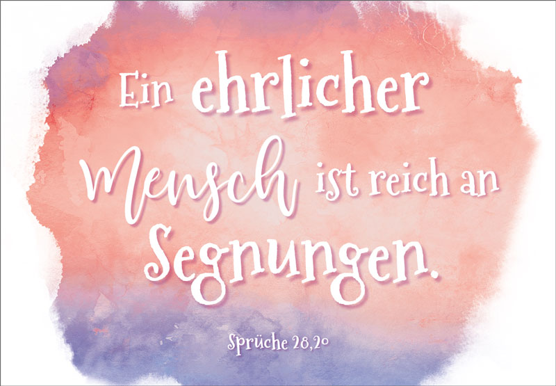 Neujahrslose Aquarell -  (9,8 x 6,8 cm)