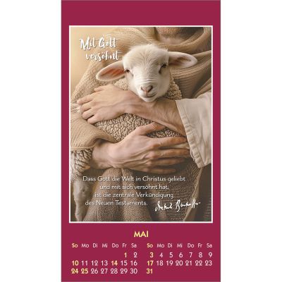 Gott ist bei dir 2026 -  Autor: Dietrich Bonhoeffer (6 x 10,5 cm)