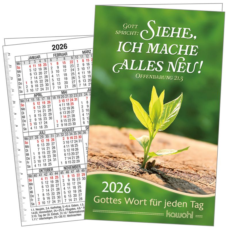 Gottes Wort für jeden Tag 2026 -  (9 x 15 cm)