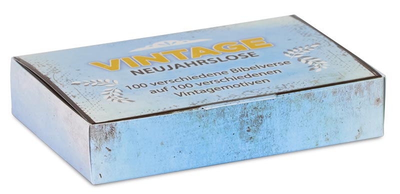 Neujahrslose mit Vintagemotiven -  (9,8 x 6,8 cm)